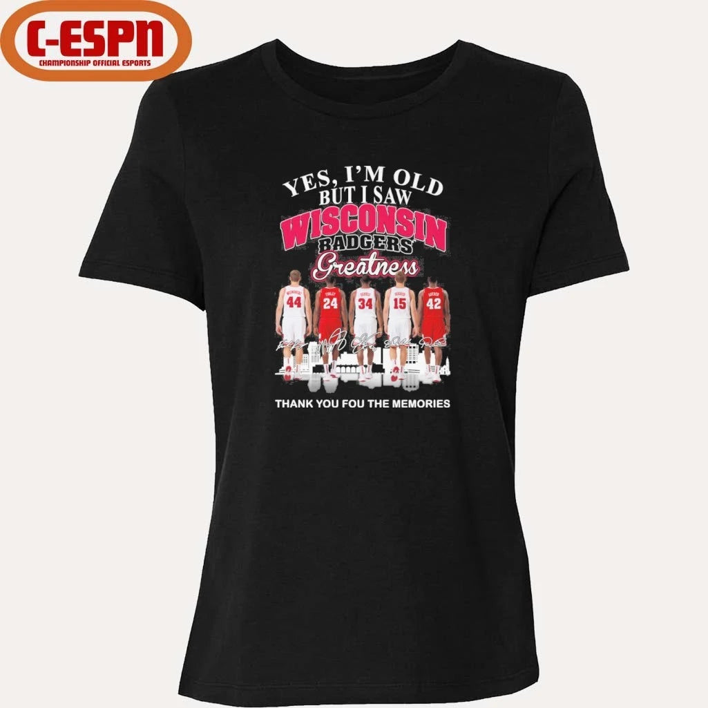 Official Yes, I’m Old But I Saw Wisconsin Badgers Basketball Greatness Shirt