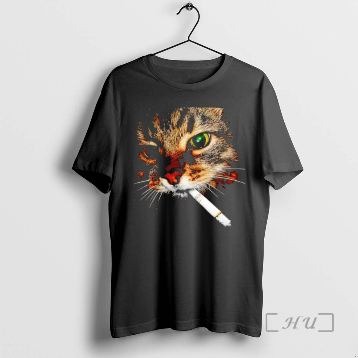 Officials Smoking Tabby Cat Portrait Russian Cigarette T-Shirts, Hoodie, Sweatshirt