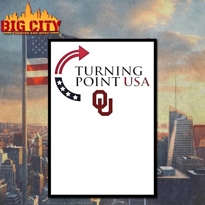Oklahoma Sooners X Freedom Turning Point Usa Charlie Kirk Shirt
