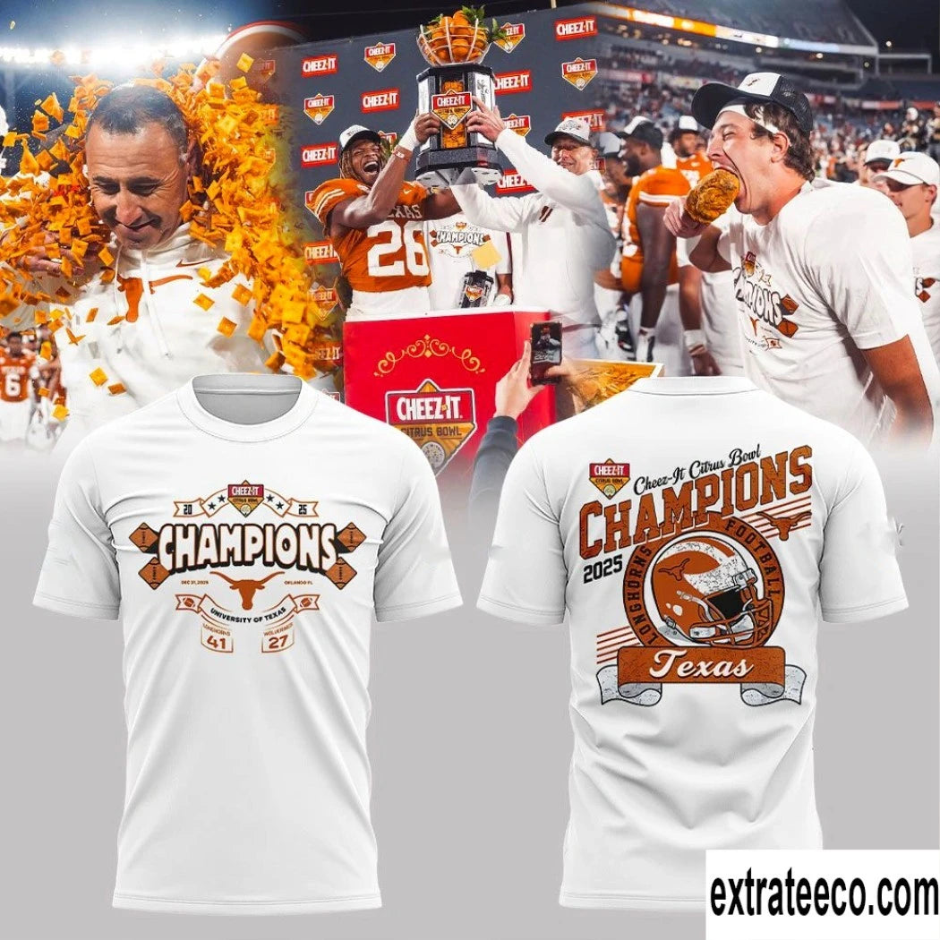 Original Texas Longhorns 2025 Cheez It Citrus Bowl Champions Shirt