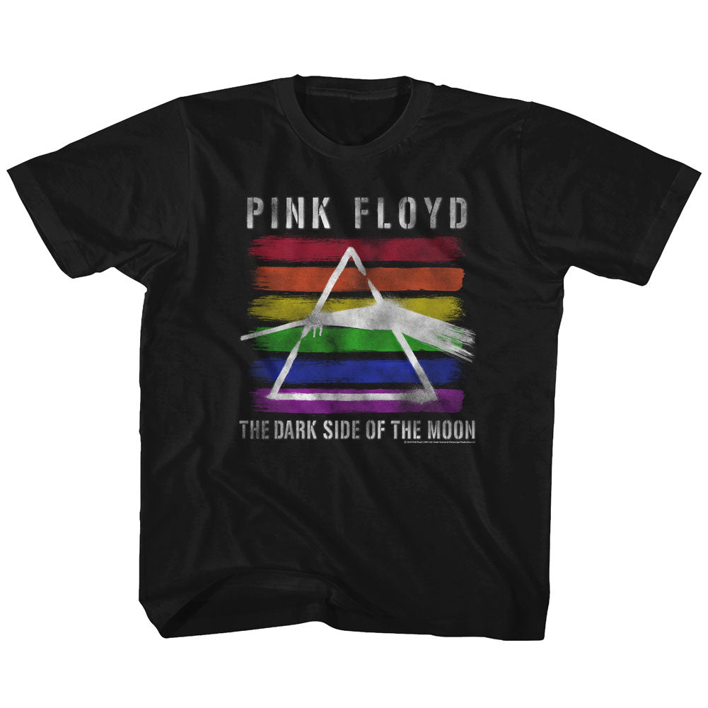 Pink Floyd Youth S/S T-Shirt - Rainbow - Solid Black