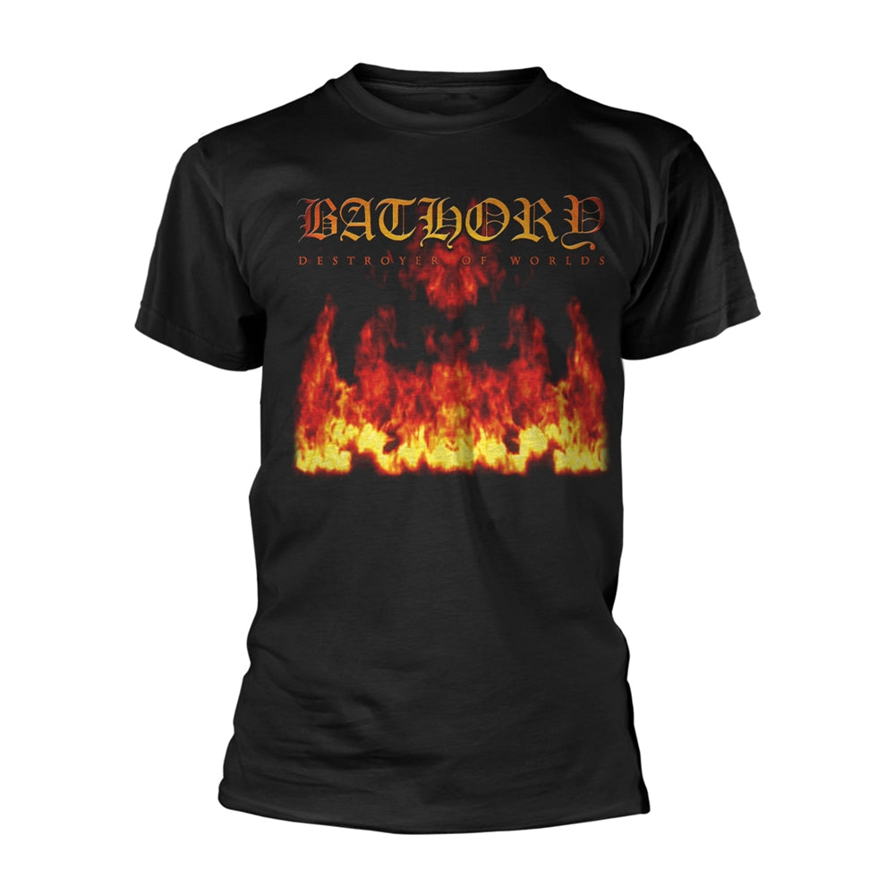 DESTROYER OF WORLDS - Mens Tshirts (BATHORY)