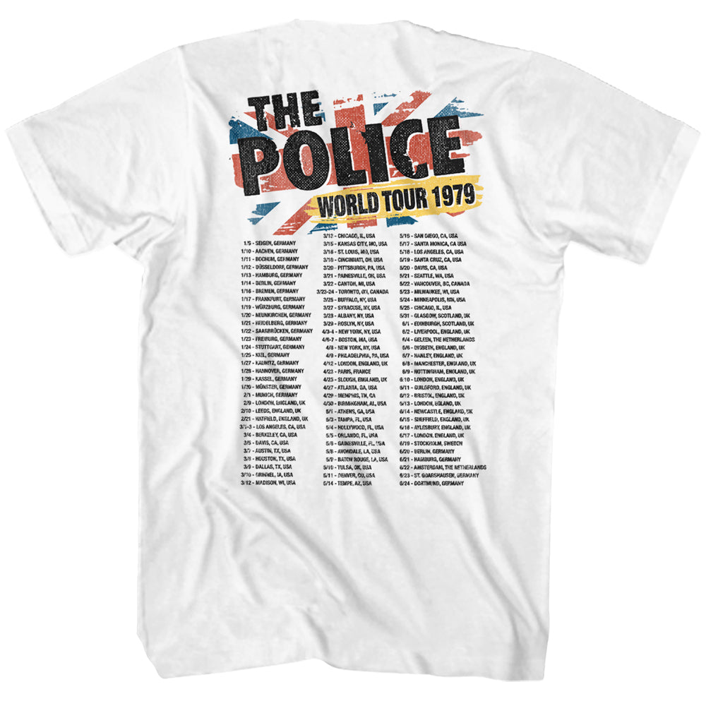 THE POLICE Eye-Catching T-Shirt, World Tour 1979