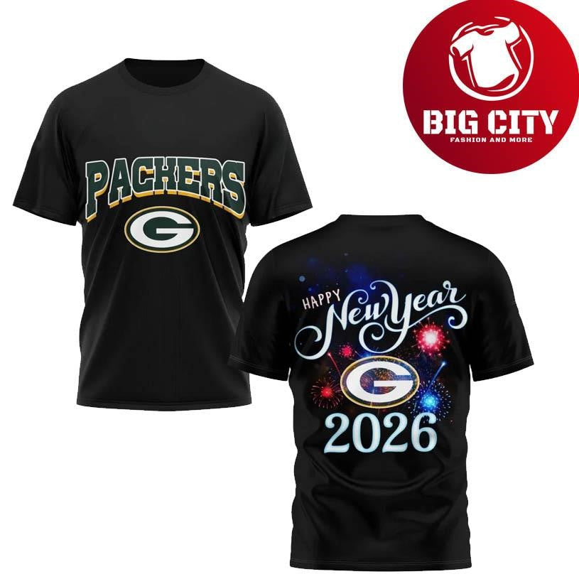 Packers Happy New Year 2026 Two Sided Shirt