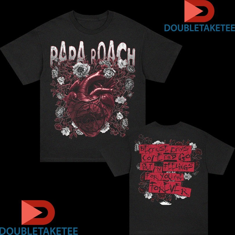 Papa Roach Heart & Roses T-shirts