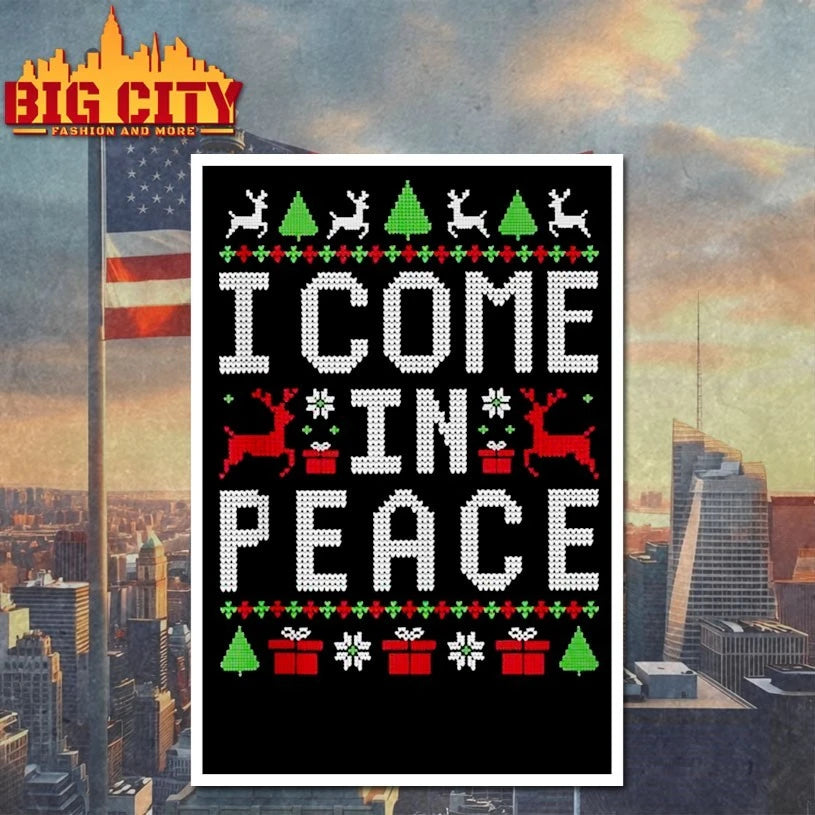 Peace I Come in Peace Holiday Merry Christmas 2025 shirt
