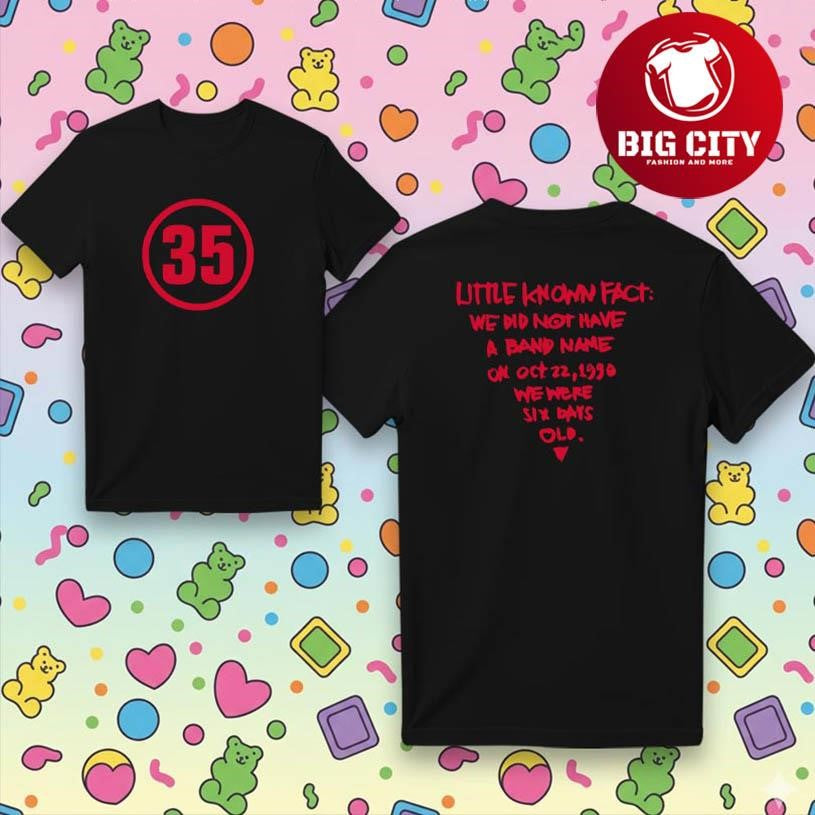 Pearl Jam Celebrate The 35 Years Two Sided Shirt