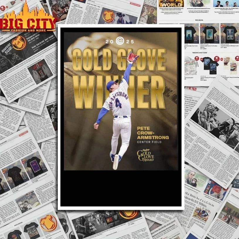Pete Gold-Armstrong Gold Glove Winners poster shirt