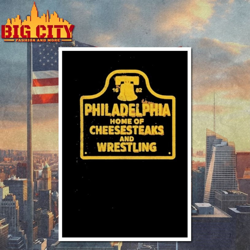 Philadelphia Cheesesteaks And Wrestling Shirt