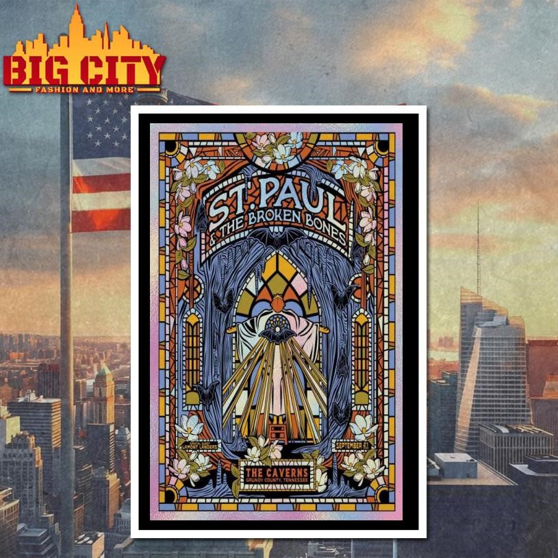 Poster St. Paul & The Broken Bones Grundy County Tour Sept 21 2025 Shirt