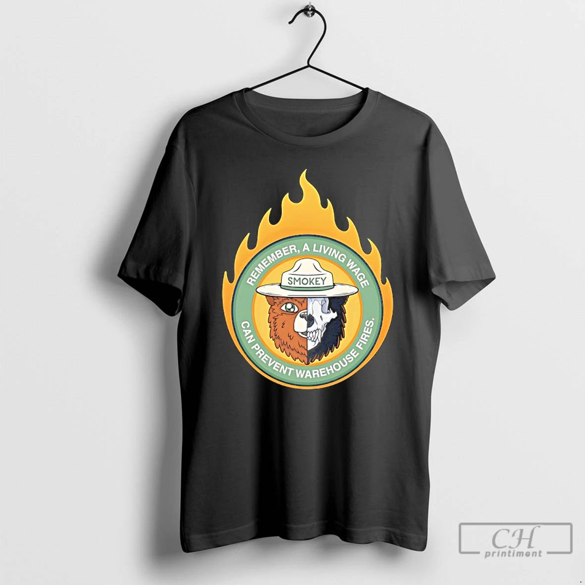 Premium Smokey Bear Can Prevent Warehouse Fires Remember A Living Wage