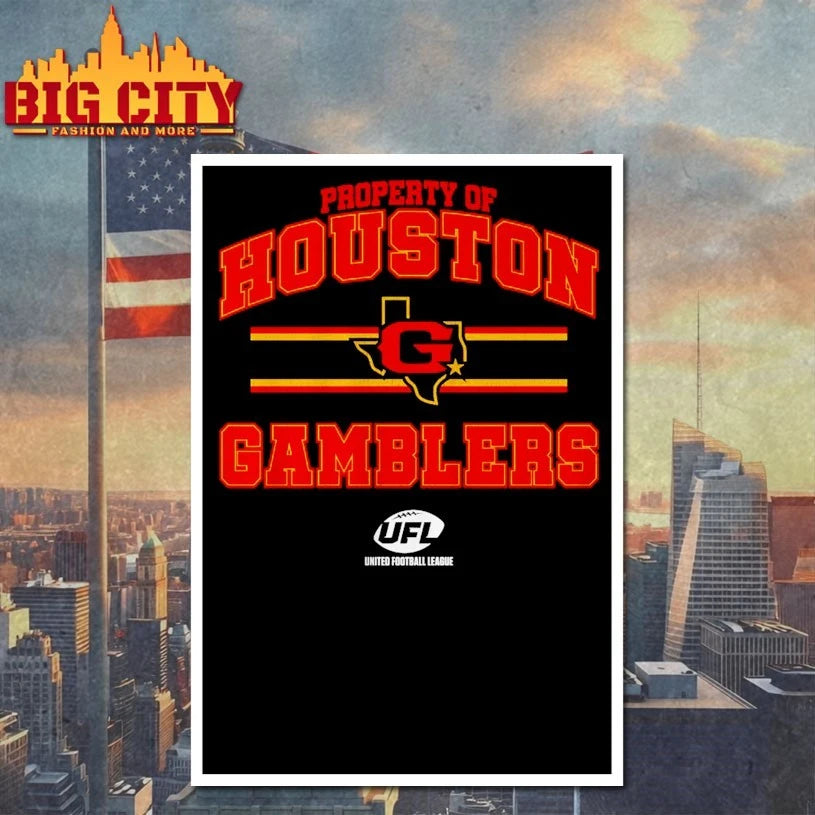 Property of Houston Gamblers shirt