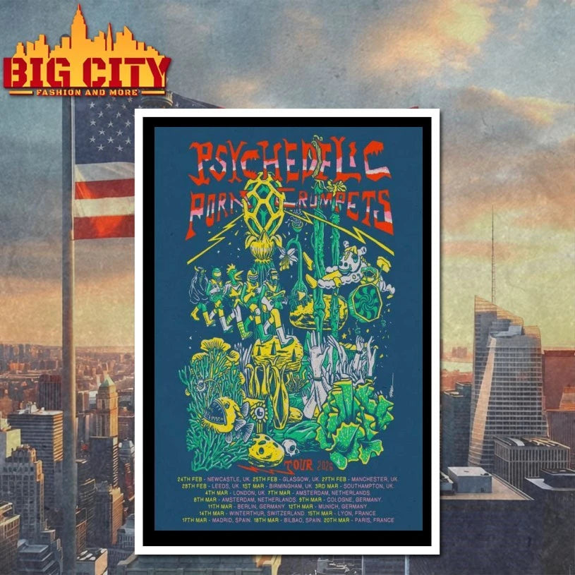 Psychedelic Porn Crumpets Rock Band Poster shirt