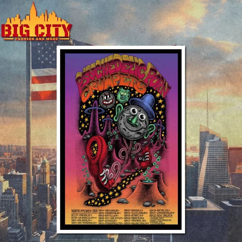 Psychedelic Porn Crumpets Tour 2025 Poster Shirt