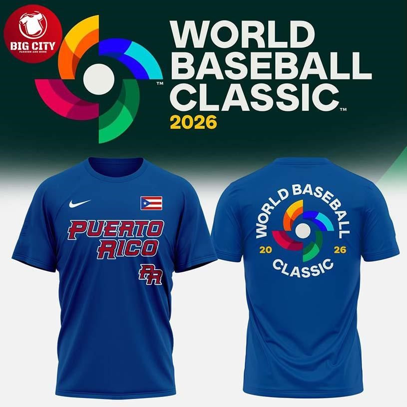 Puerto Rico Baseball 2026 World Baseball Classic Two Sided Shirt