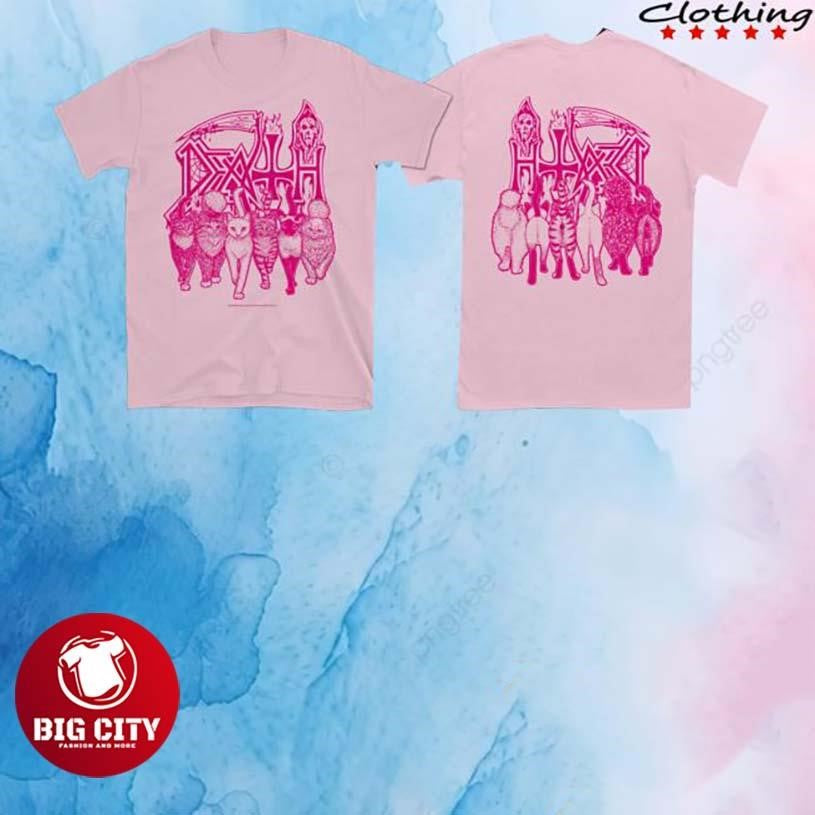 Pull The Plug Patches Death Pretty Pink Pussy Two Sided Shirt