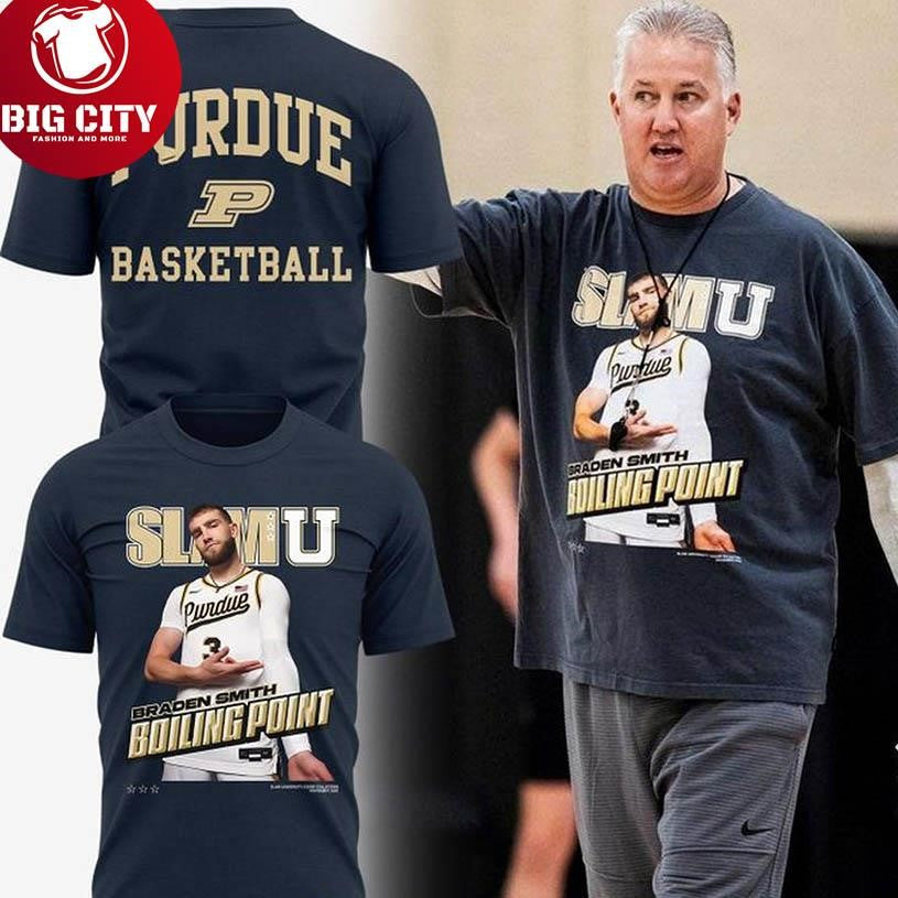 Purdue Boilermakers Braden Smith Boiling Point 2025 Two Sided Shirt