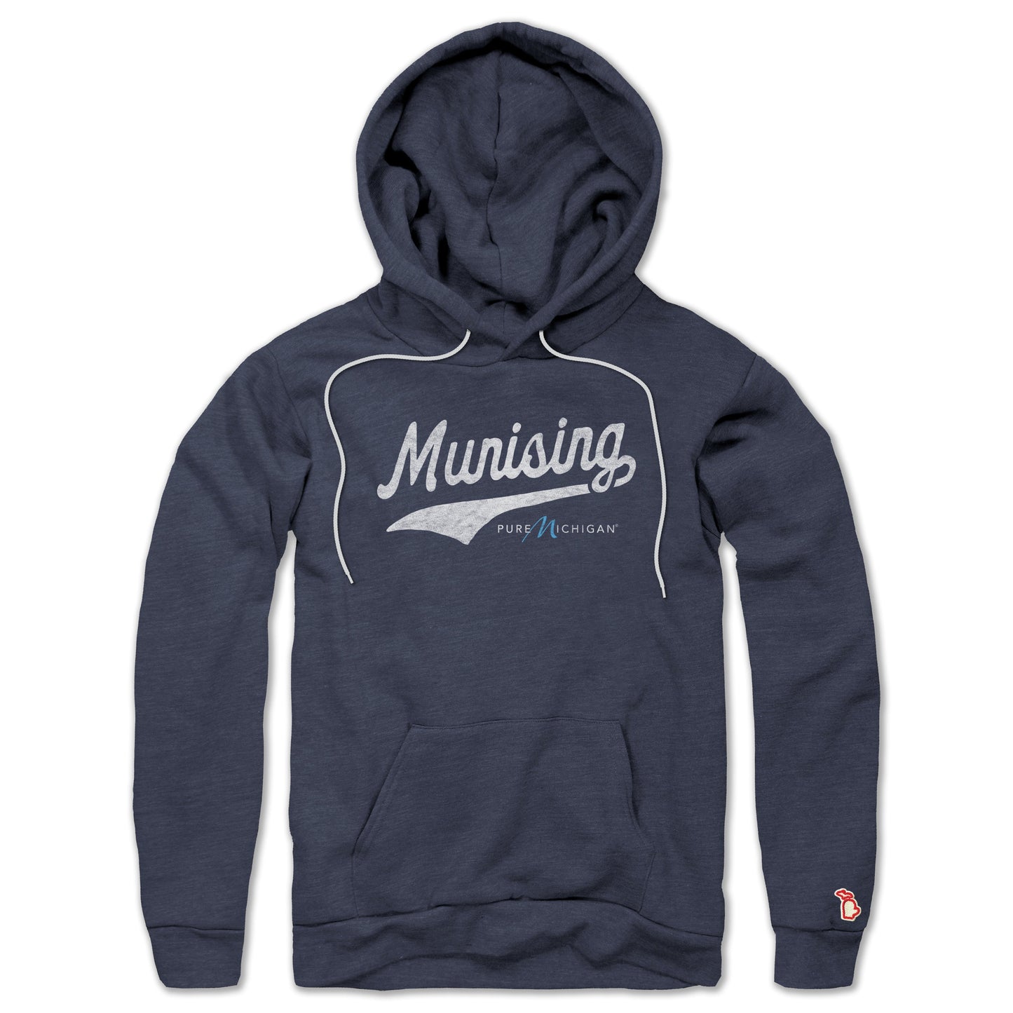 PURE MICHIGAN - MUNISING SCRIPT ALL SEASON HOODIE (UNISEX)