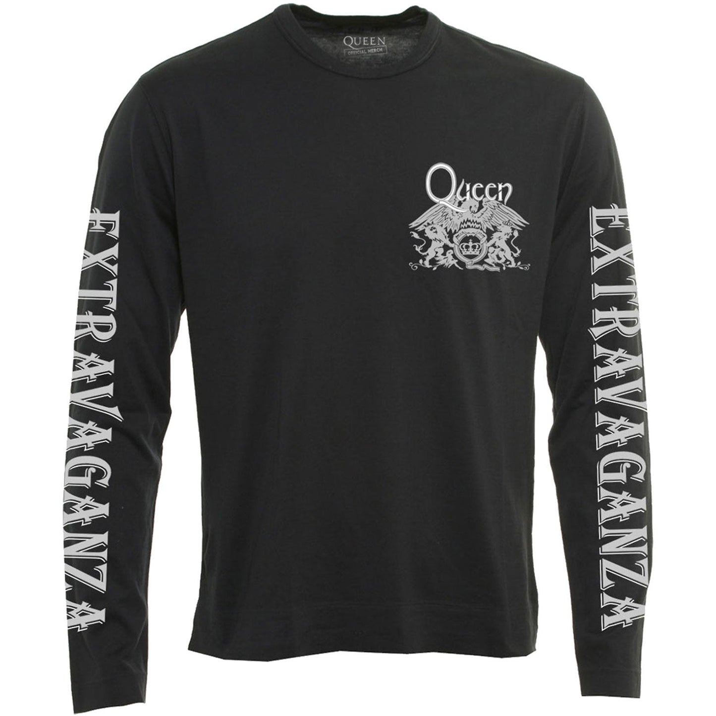Queen Long Sleeve T-Shirt: Extravaganza (Sleeve Print)