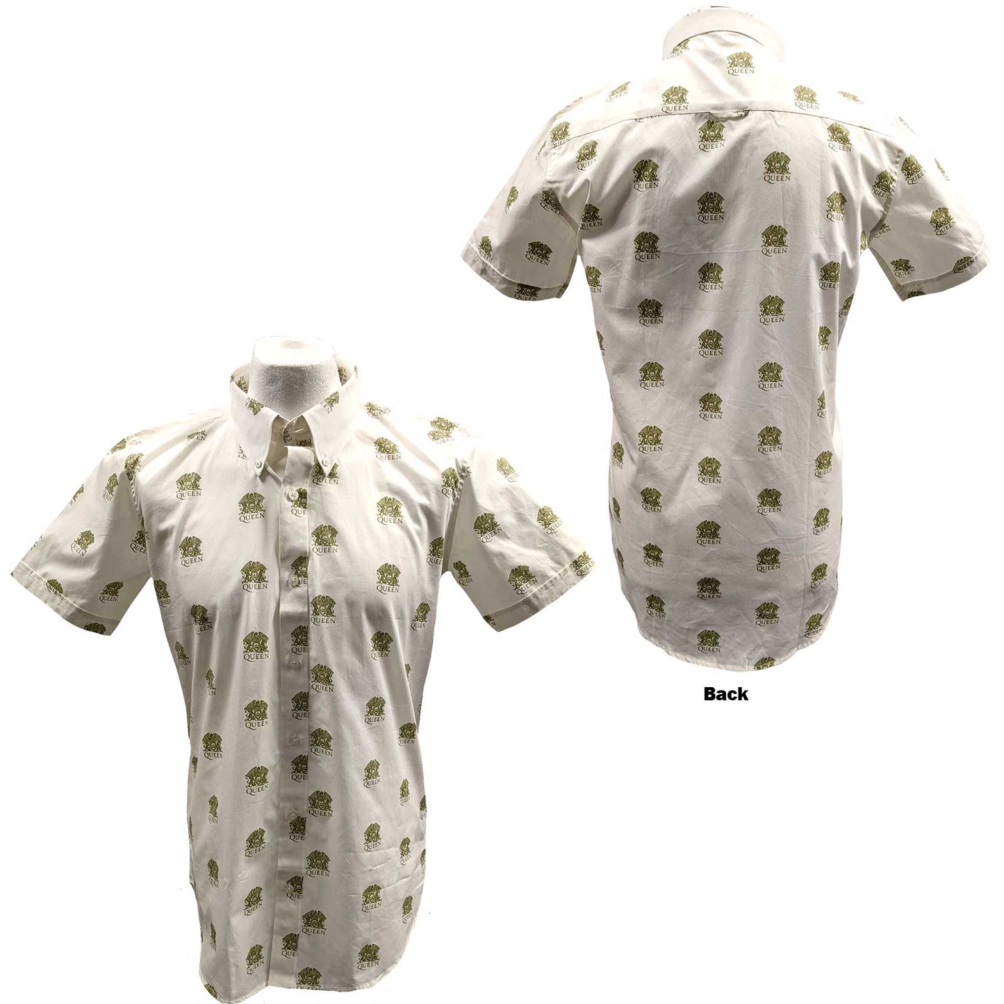 Queen Casual Shirt: Crest Pattern (All Over Print)