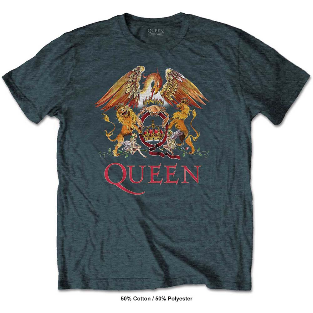 Queen | Official Band T-Shirt | Classic Crest