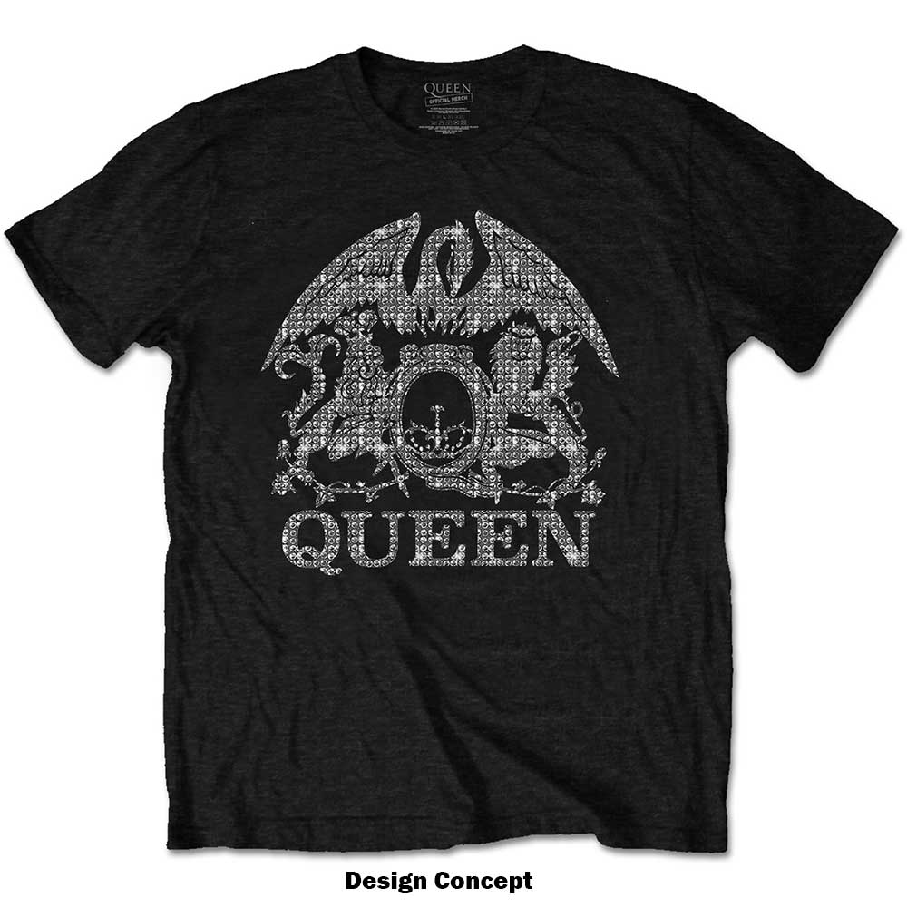 QUEEN Attractive T-Shirt, Crest Style002