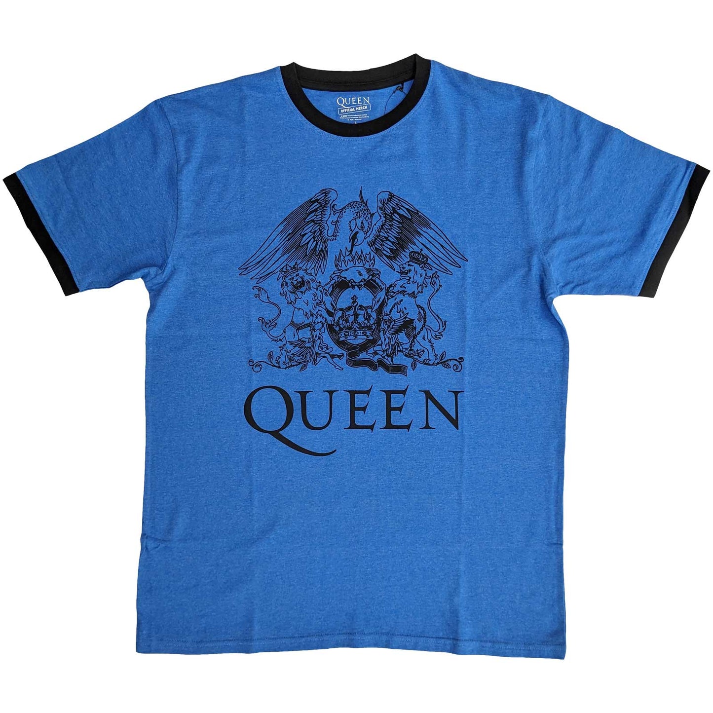 QUEEN Attractive T-Shirt, Crest Logo Style001