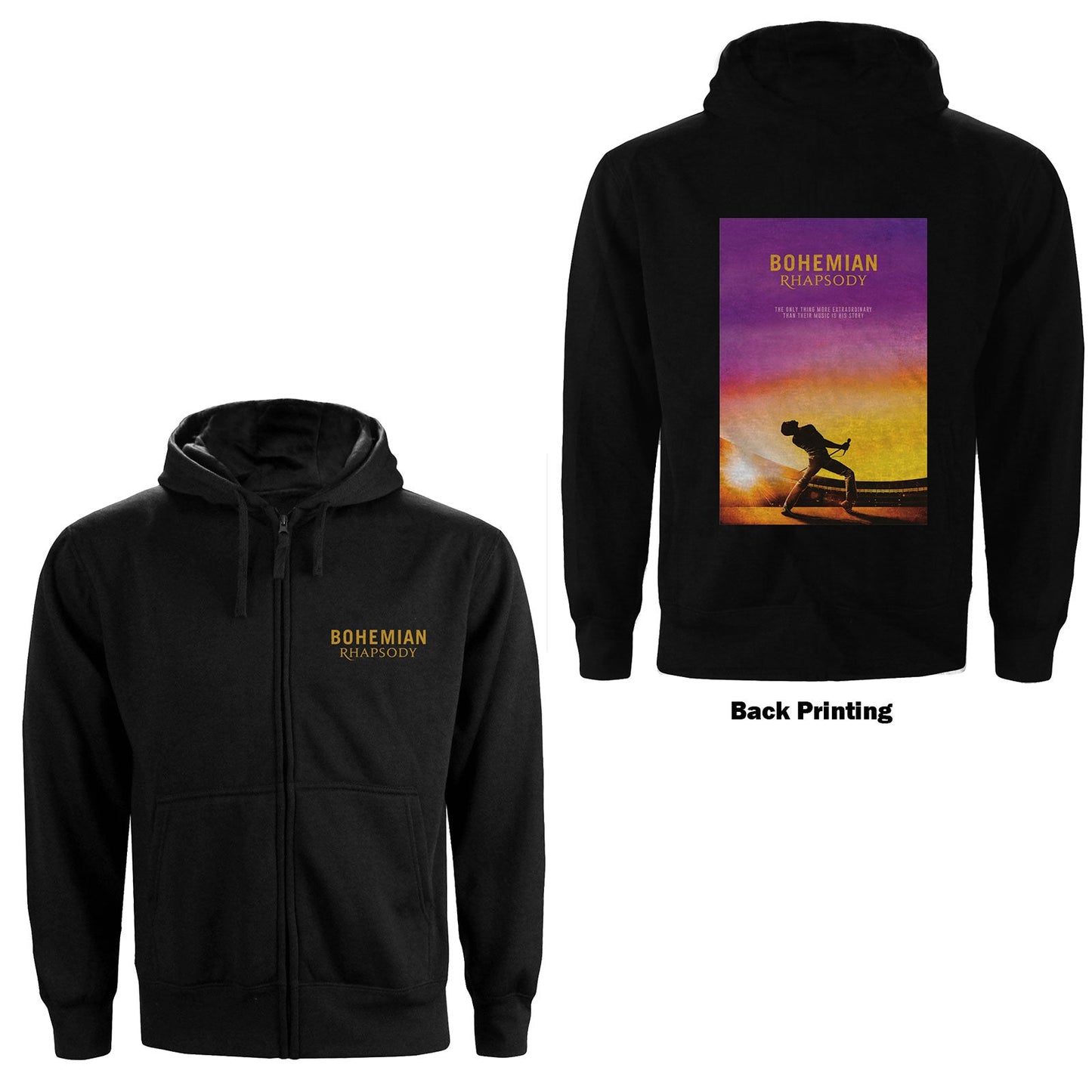QUEEN Attractive Hoodie, Bohemian Rhapsody Movie Poster Style001
