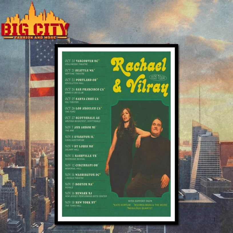 Rachael & Vilray Poster 2025 shirt