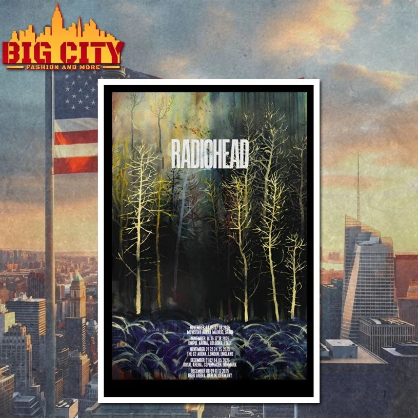 Radiohead 2025 Tour Poster shirt