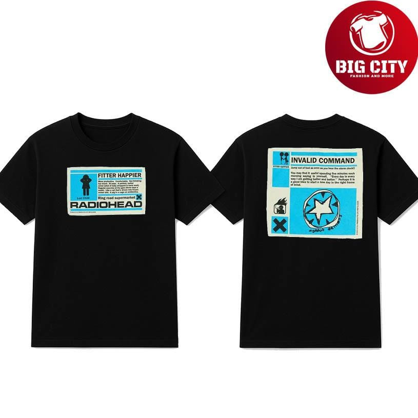 Radiohead Fitter Happier 2025 Two Sided Shirt