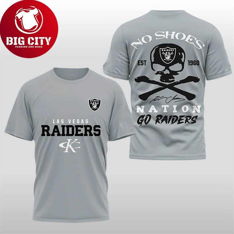 Raiders Kenny Chesney No Shoes Nation 2025 Two Sided Shirt