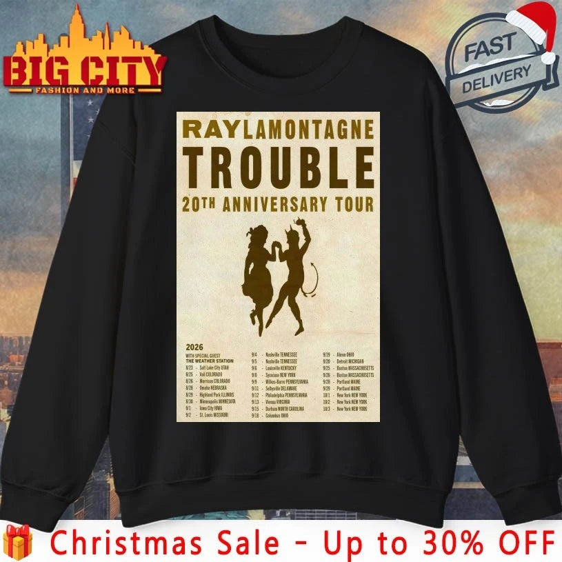 Ray LaMontagne Trouble 2026 Tour Poster shirt