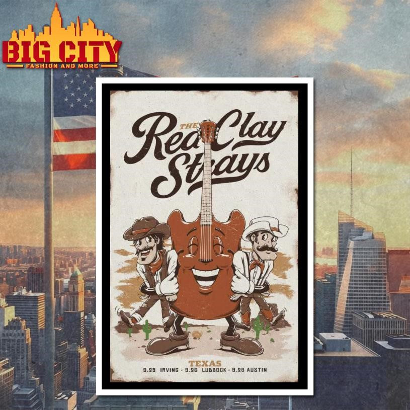 Red Clay Strays Tour Irving, TX 09.25.2025 Poster Shirt