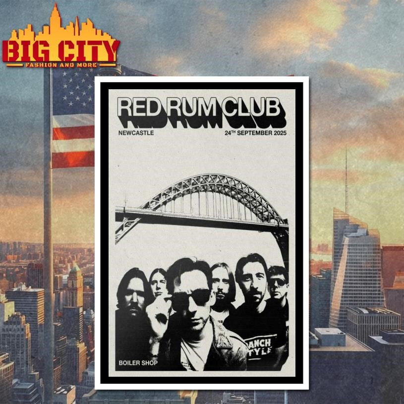 Red Rum Club Sep 24, 2025 Tour Newcastle, UK Poster Shirt