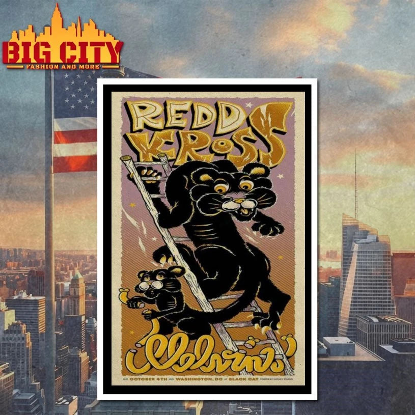 Redd Kross x Melvins Event Black Cat Washington, DC October 4 2025 Poster shirt