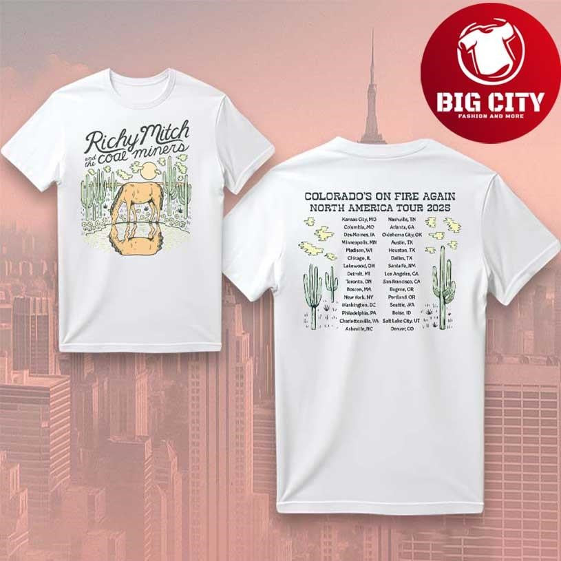 Richy Mitch & The Coal Miners North America Tour 2025 Two Sided Shirt