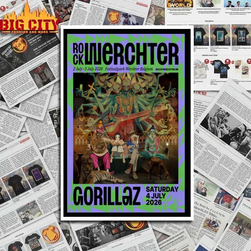 Rock Werchter 04 July 2026 Show Werchter Belgium Poster Shirts