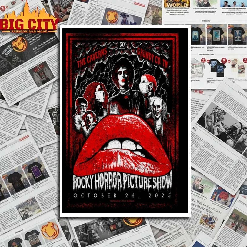 Rocky Horror Picture Show Oct 26 2025 The Caverns – Grundy County, TN Poster shirt