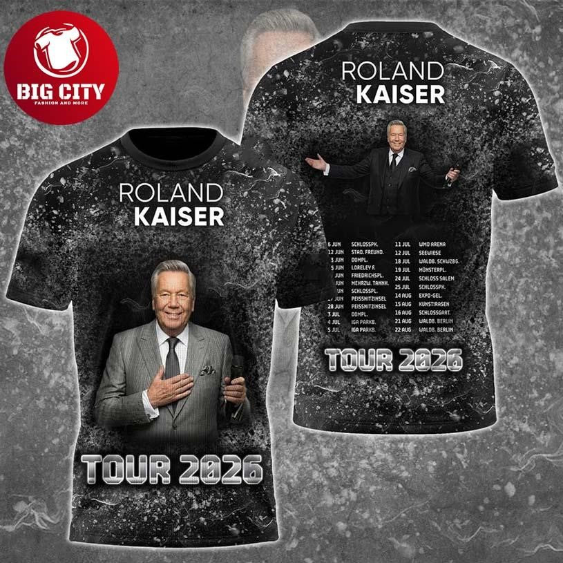 Roland Kaiser Tour 2026 New Two Sided Shirt