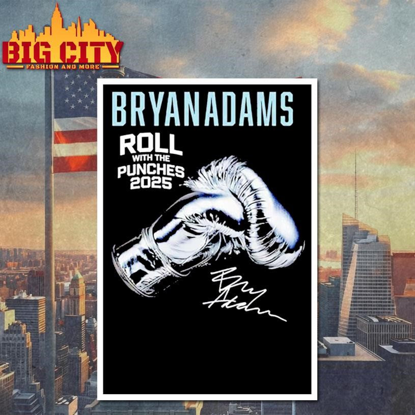 Roll With The Punches Bryan Adams shirt