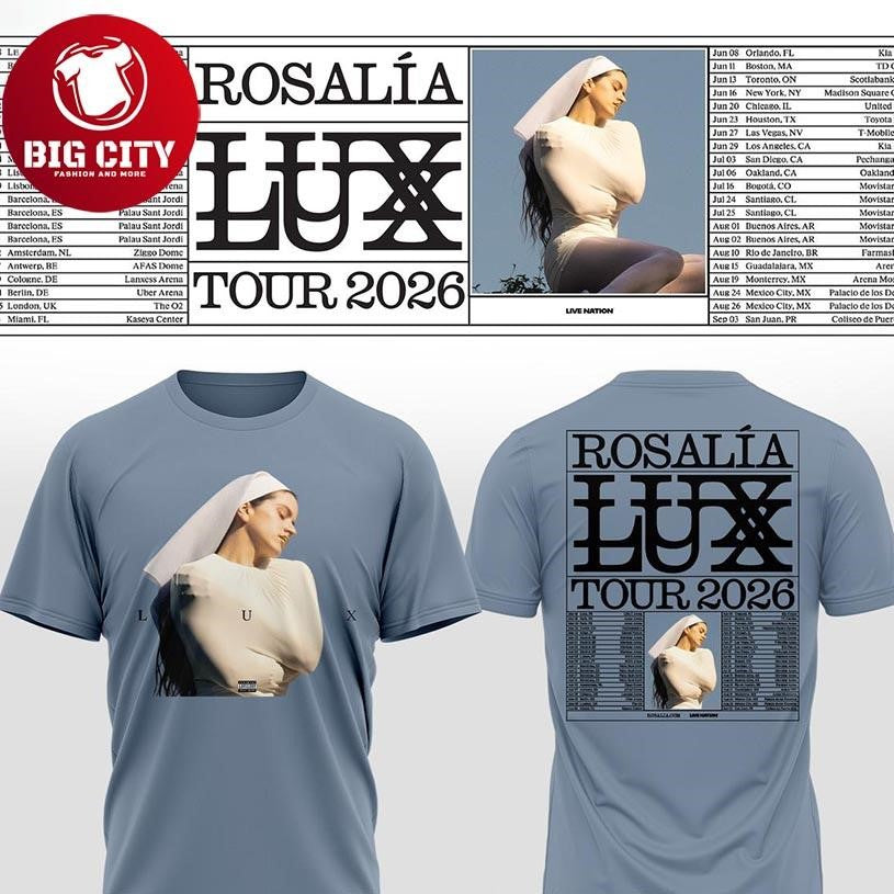 Rosalía LUX Tour 2026 Celebration Two Sided Shirt