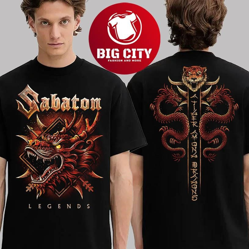 Sabaton Legends A Tiger Among Dragons Two Sided Shirt