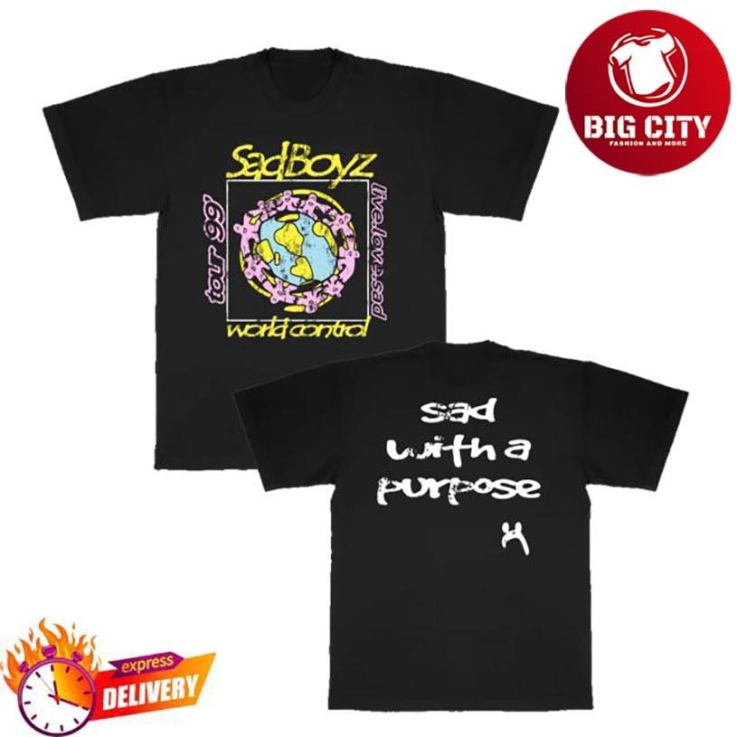 Sad Boyz Sad With A Purpose Two Sided Shirt