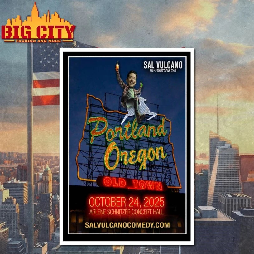 Sal Vulcano Portland, OR October 24 2025 Concert Poster shirt