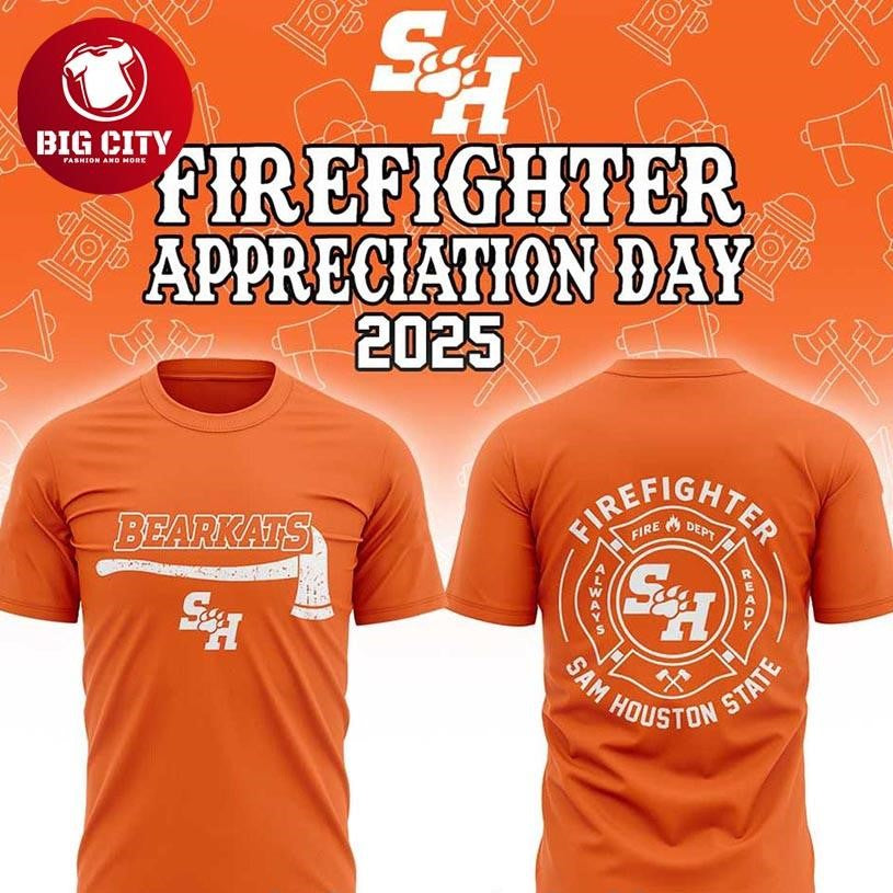 Sam Houston Bearkats Firefighter Appreciation 2025 NCAA Gameday Two Sided Shirt