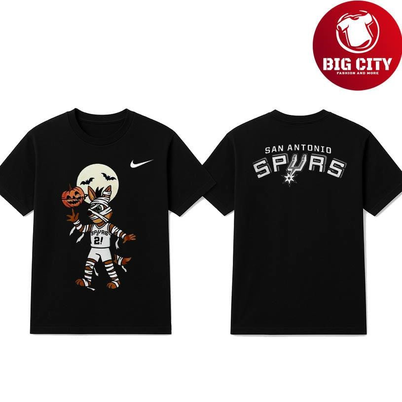 San Antonio Spurs Halloween Night 2025 Two Sided Shirt