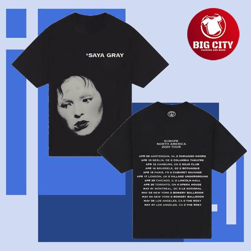Sayagray Europe & North America Spring 2025 Tour Two Sided Shirt