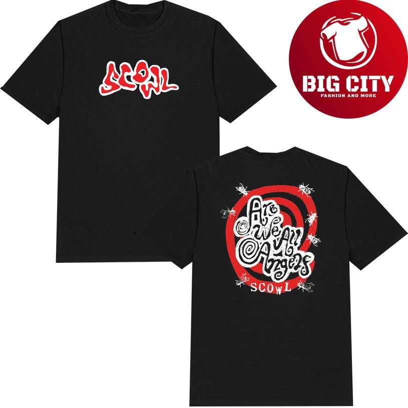 Scowl Store Are We All Angels 2025 New Two Sided Shirt