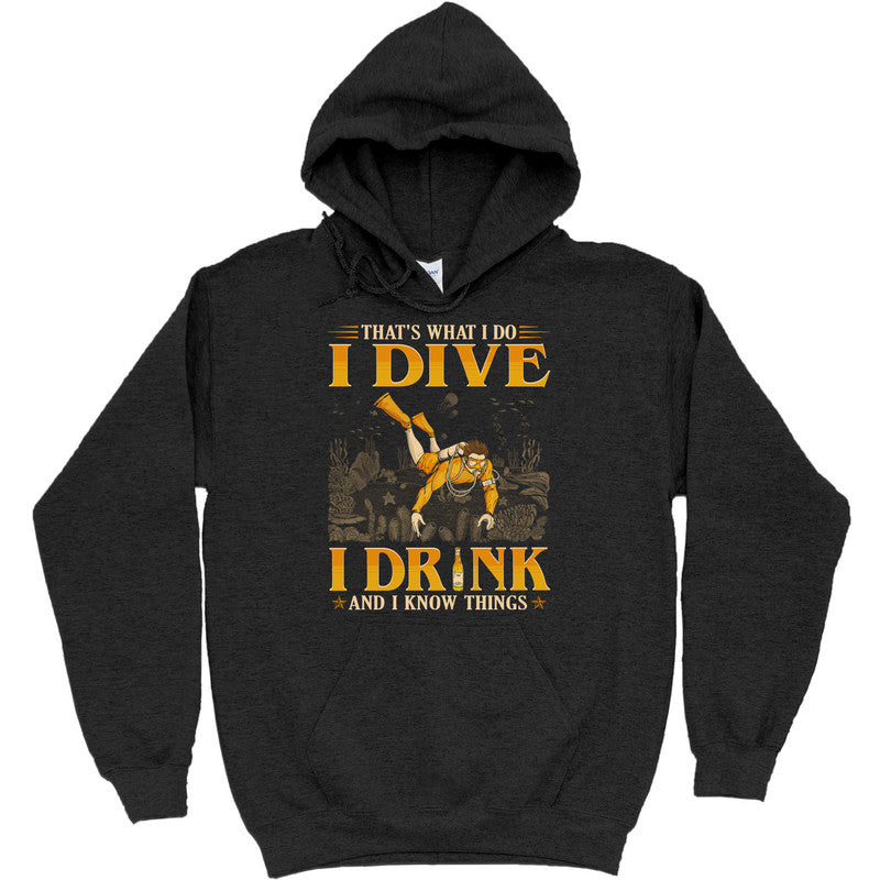 Scuba Diving Drink Beer Know Things T-Shirt GEC365
